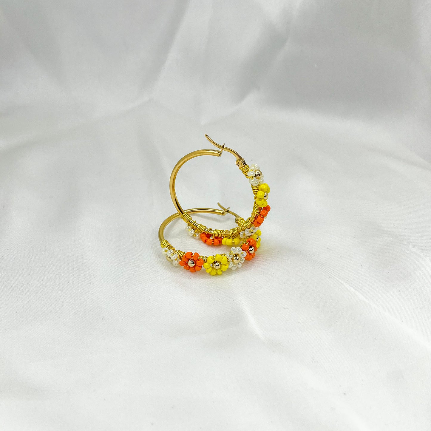 Hoops Flower gold 35mm