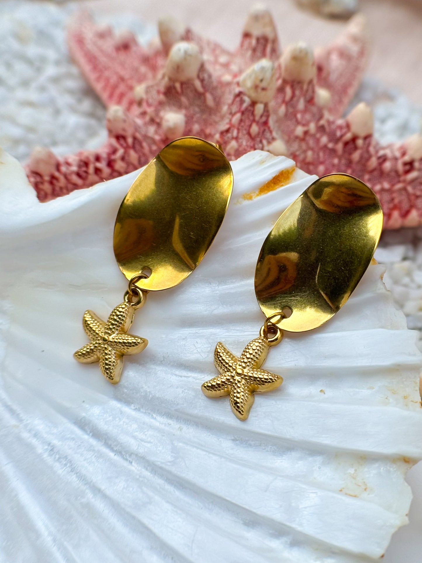 Orecchino Stella Marina gold