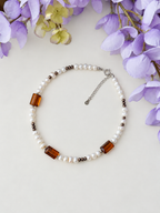 Collana Ambre Silver