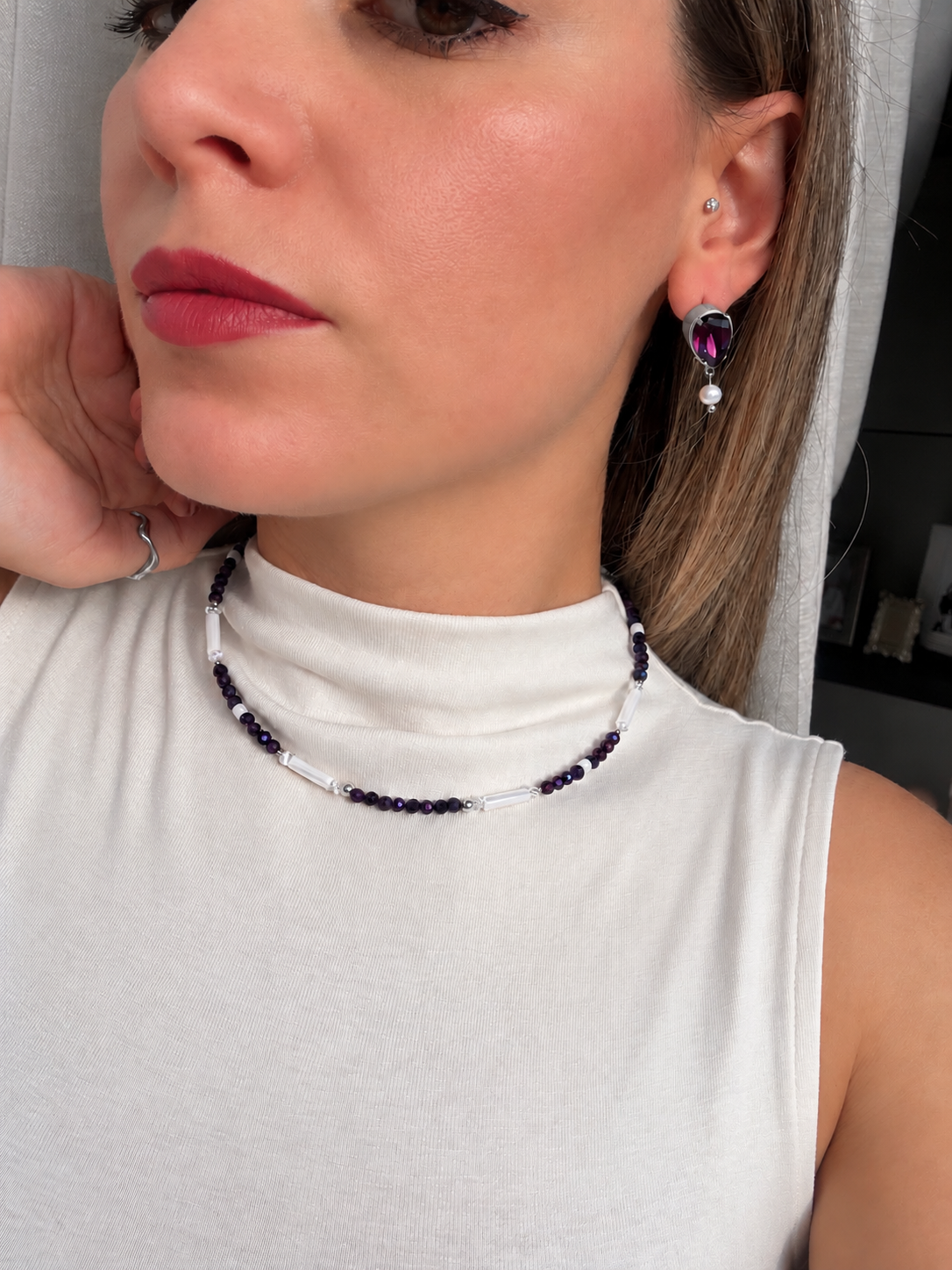 Collana Rubis Silver