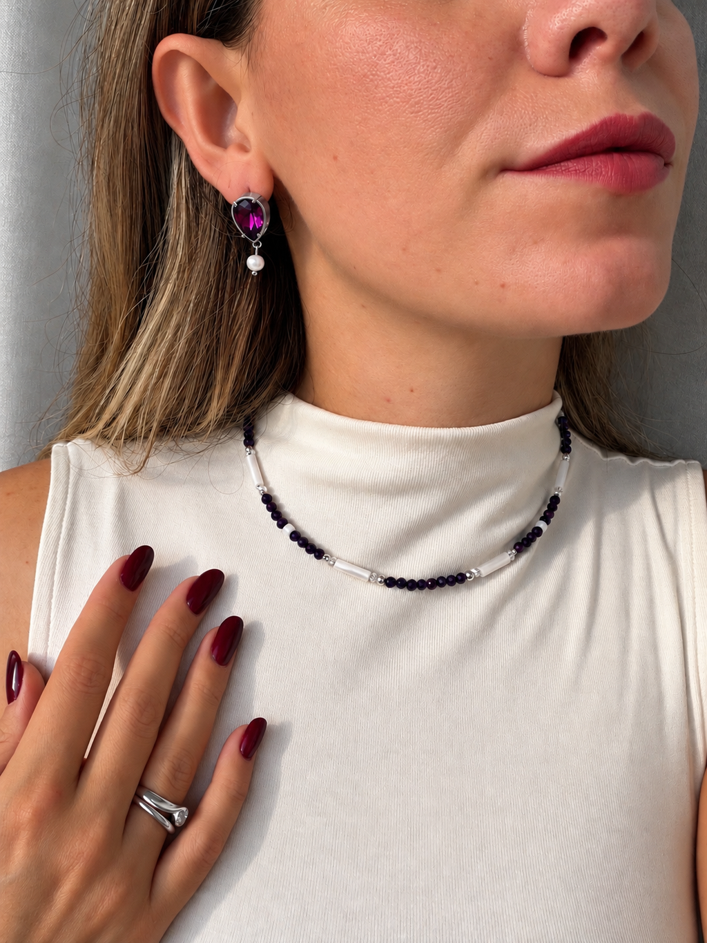 Collana Rubis Silver
