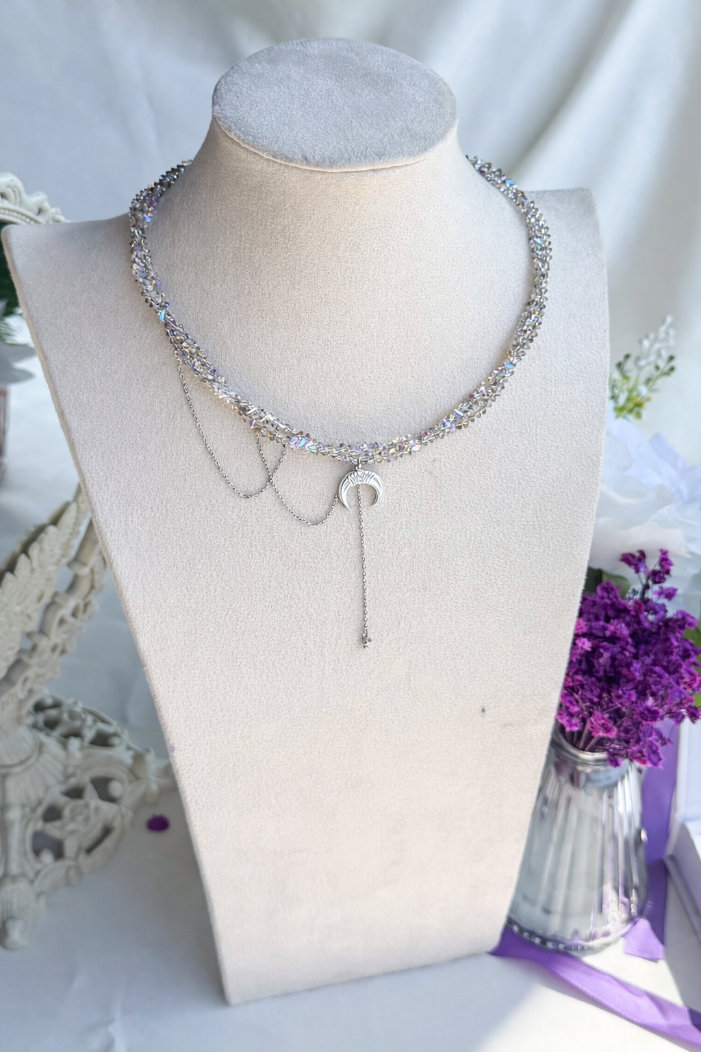 Collana Aurora Boreale Silver