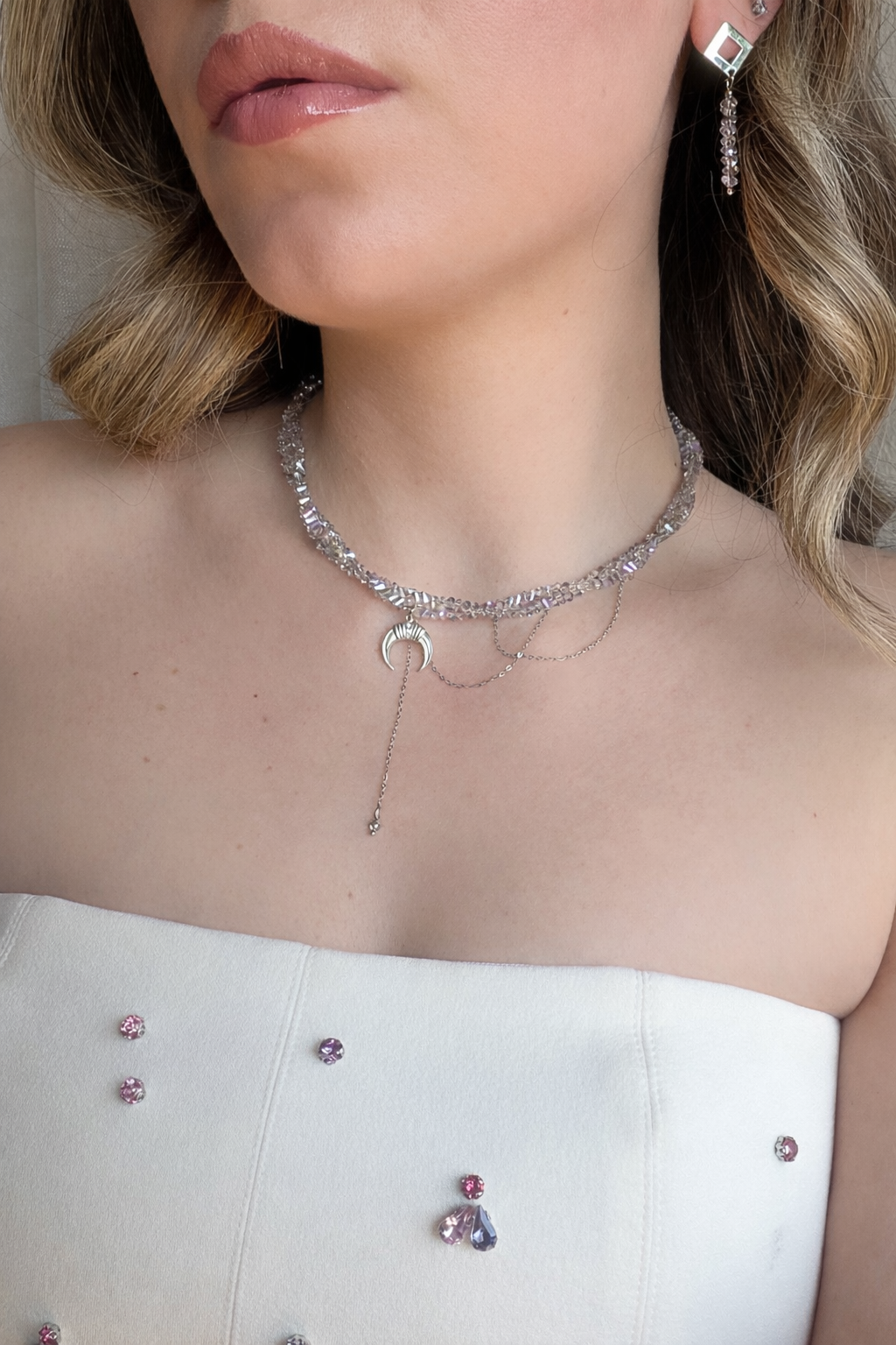 Collana Aurora Boreale Silver
