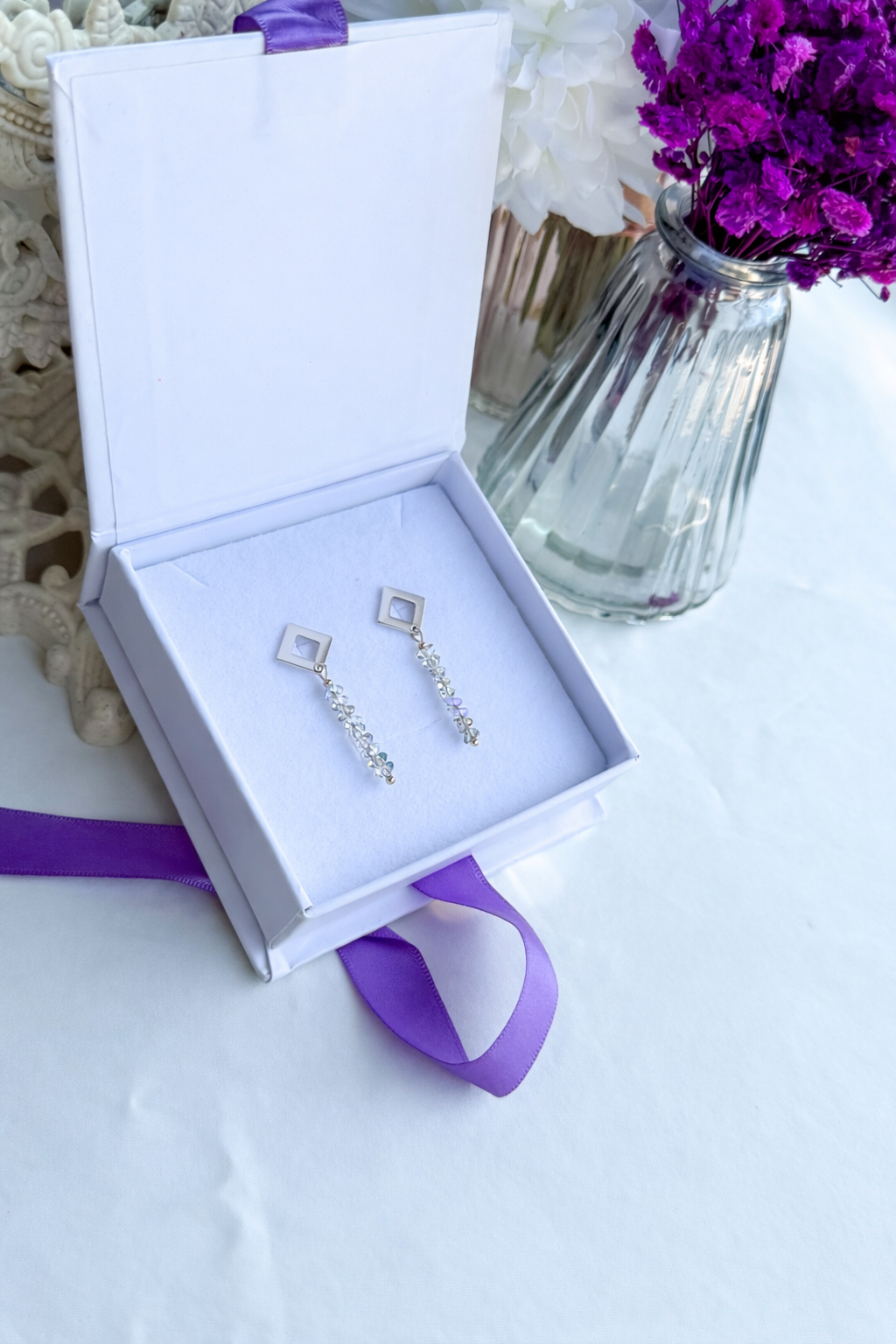 Orecchini Aurora Boreale Silver