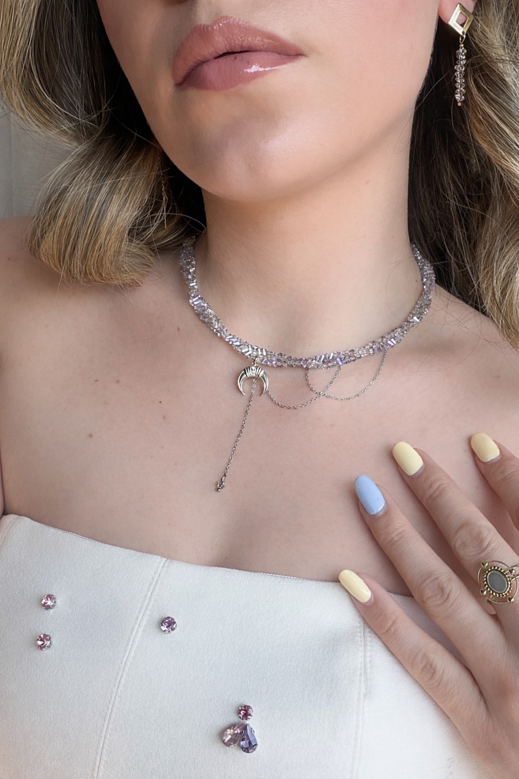 Collana Aurora Boreale Silver