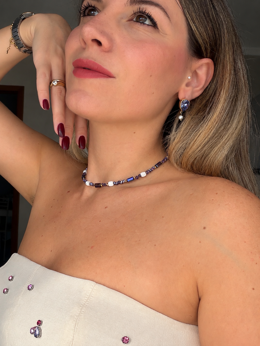 Collana Améthyste Gold