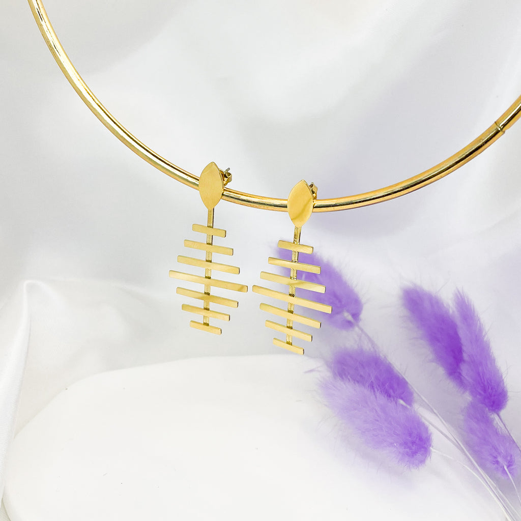 Fishbone Earrings