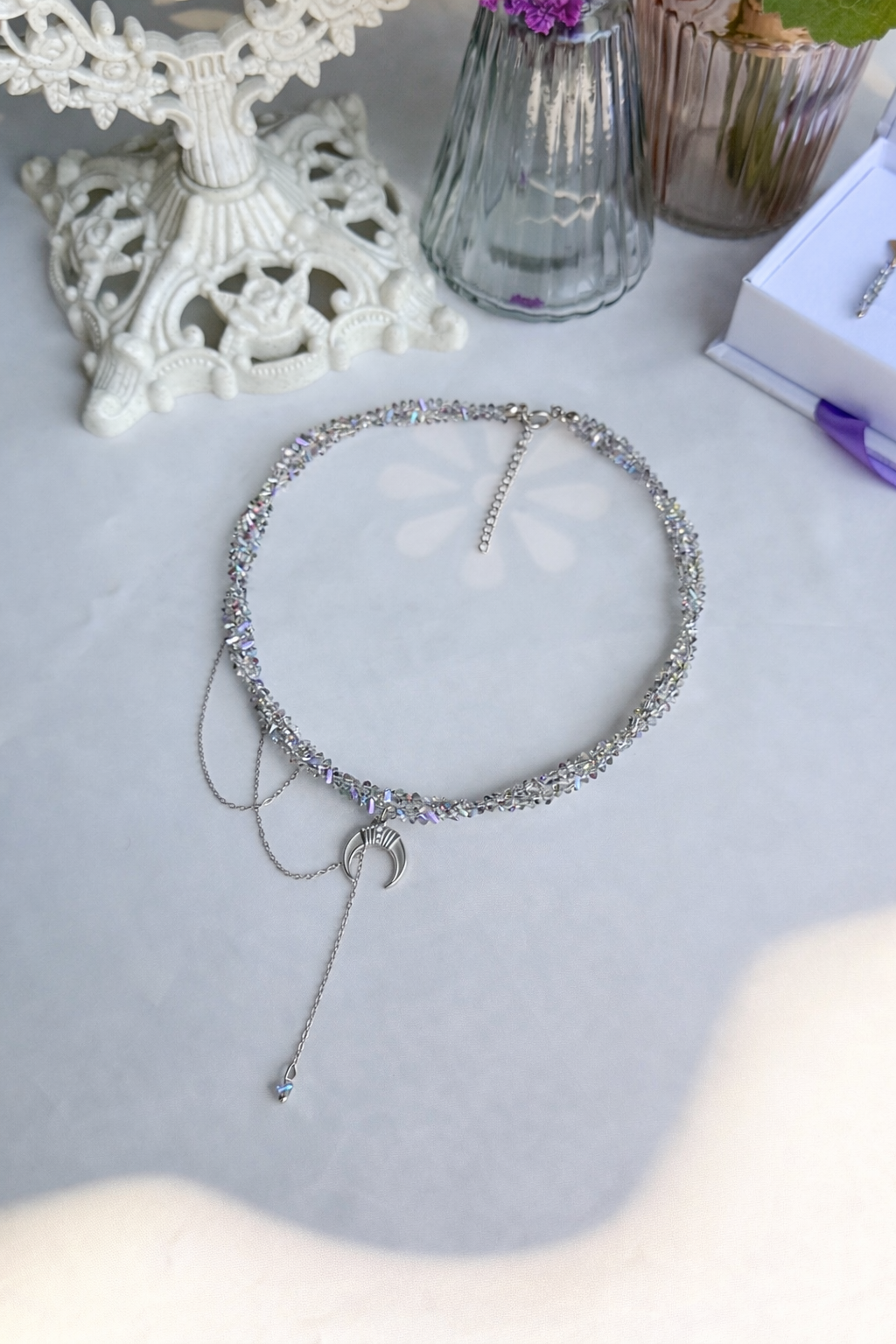 Collana Aurora Boreale Silver