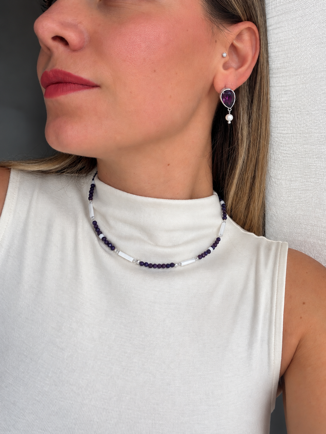 Collana Rubis Silver