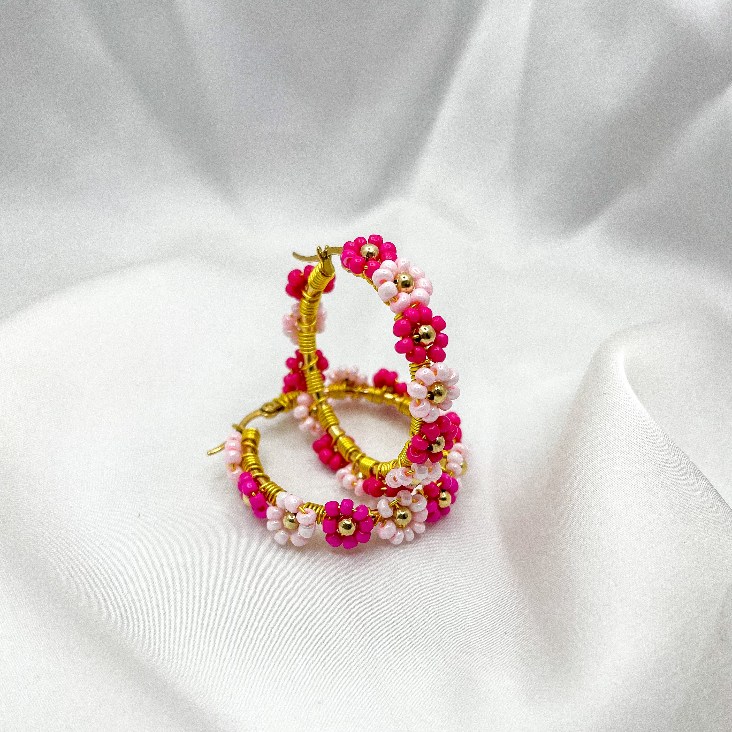 Hoops Flower gold 35mm