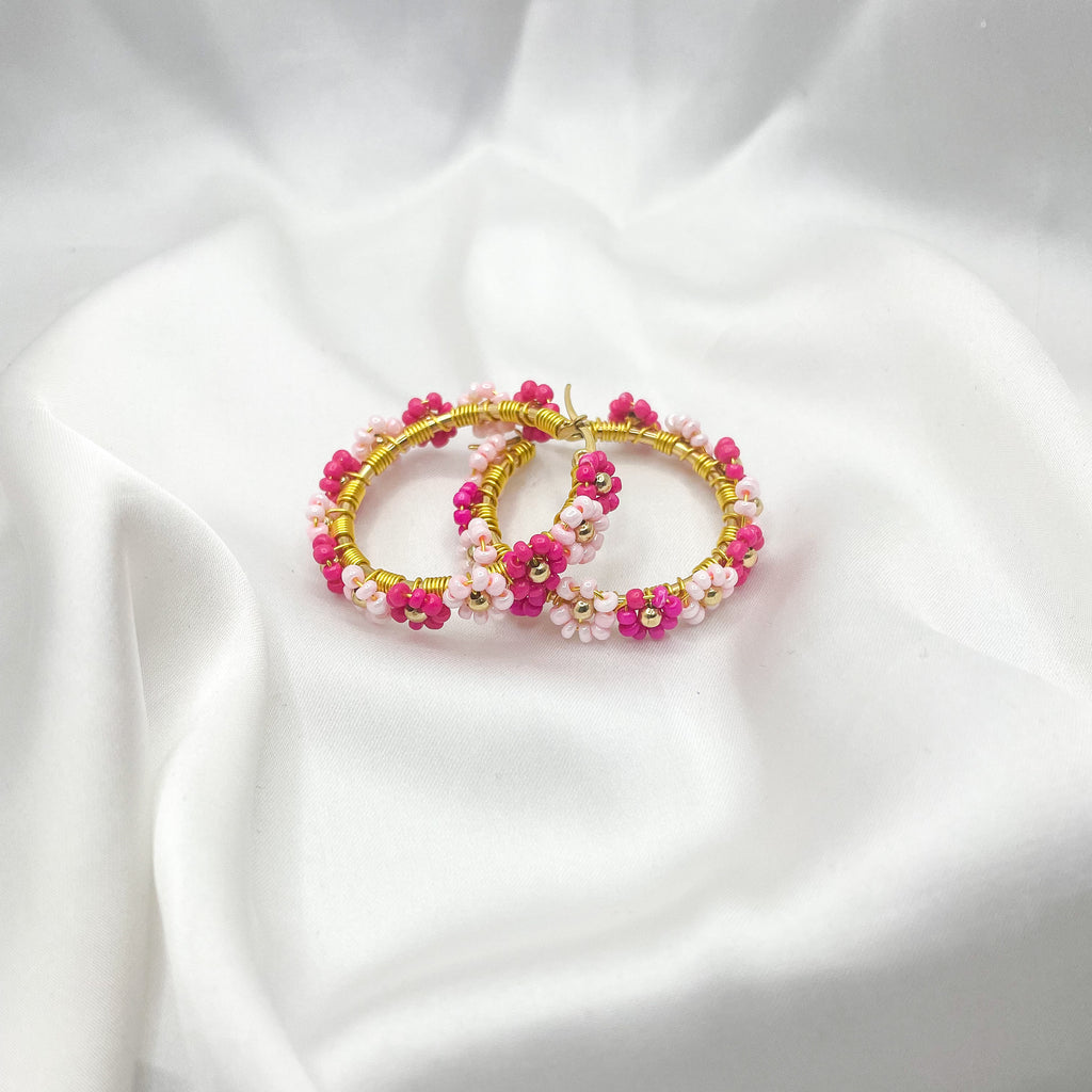 Hoops Flower gold 35mm