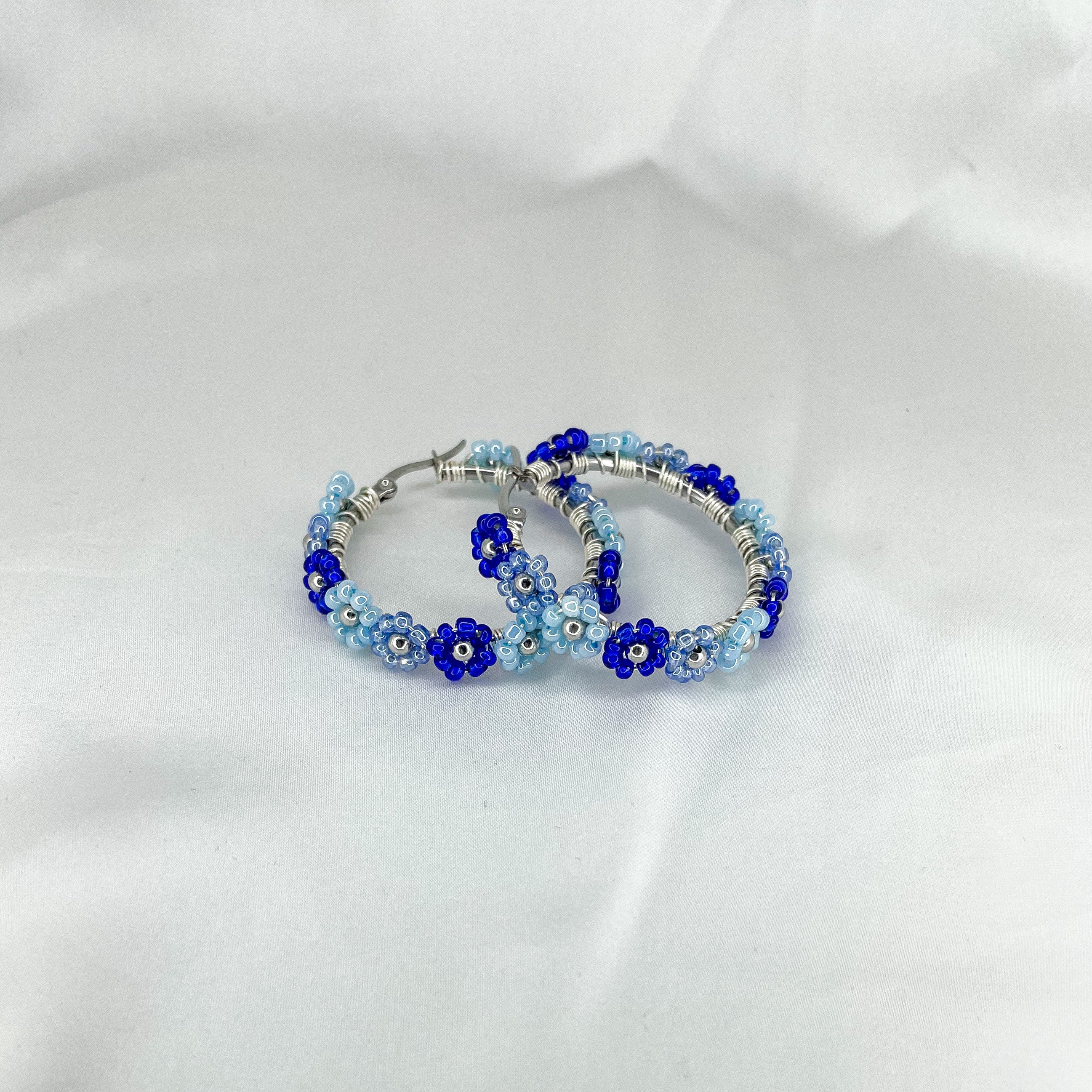 Hoops Flower silver 35mm