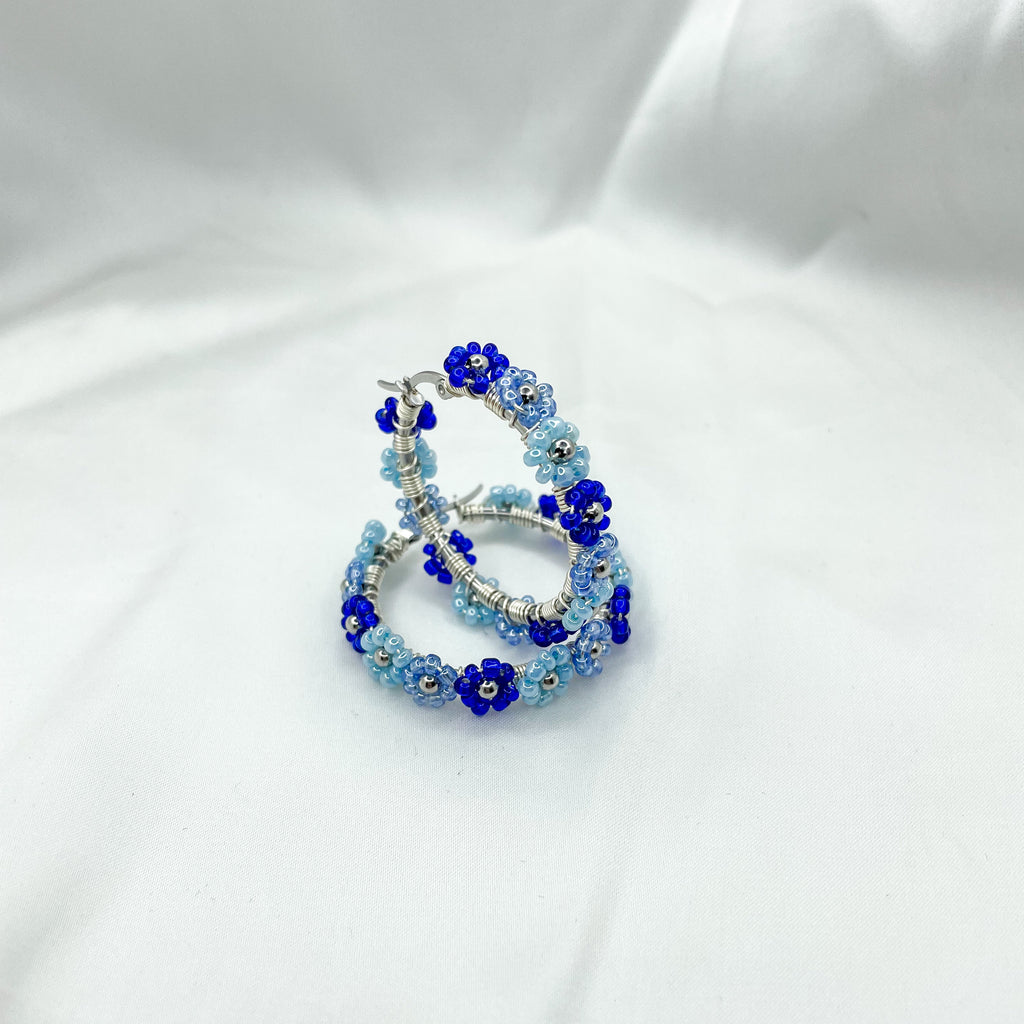 Hoops Flower silver 35mm