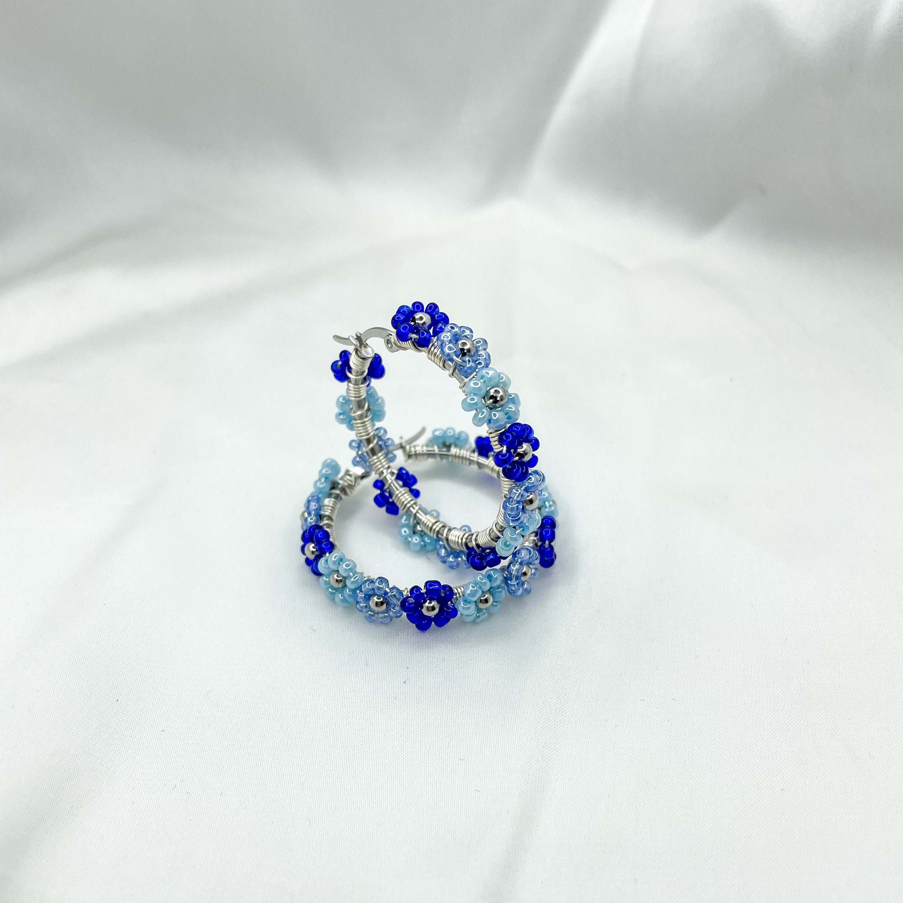 Hoops Flower silver 35mm