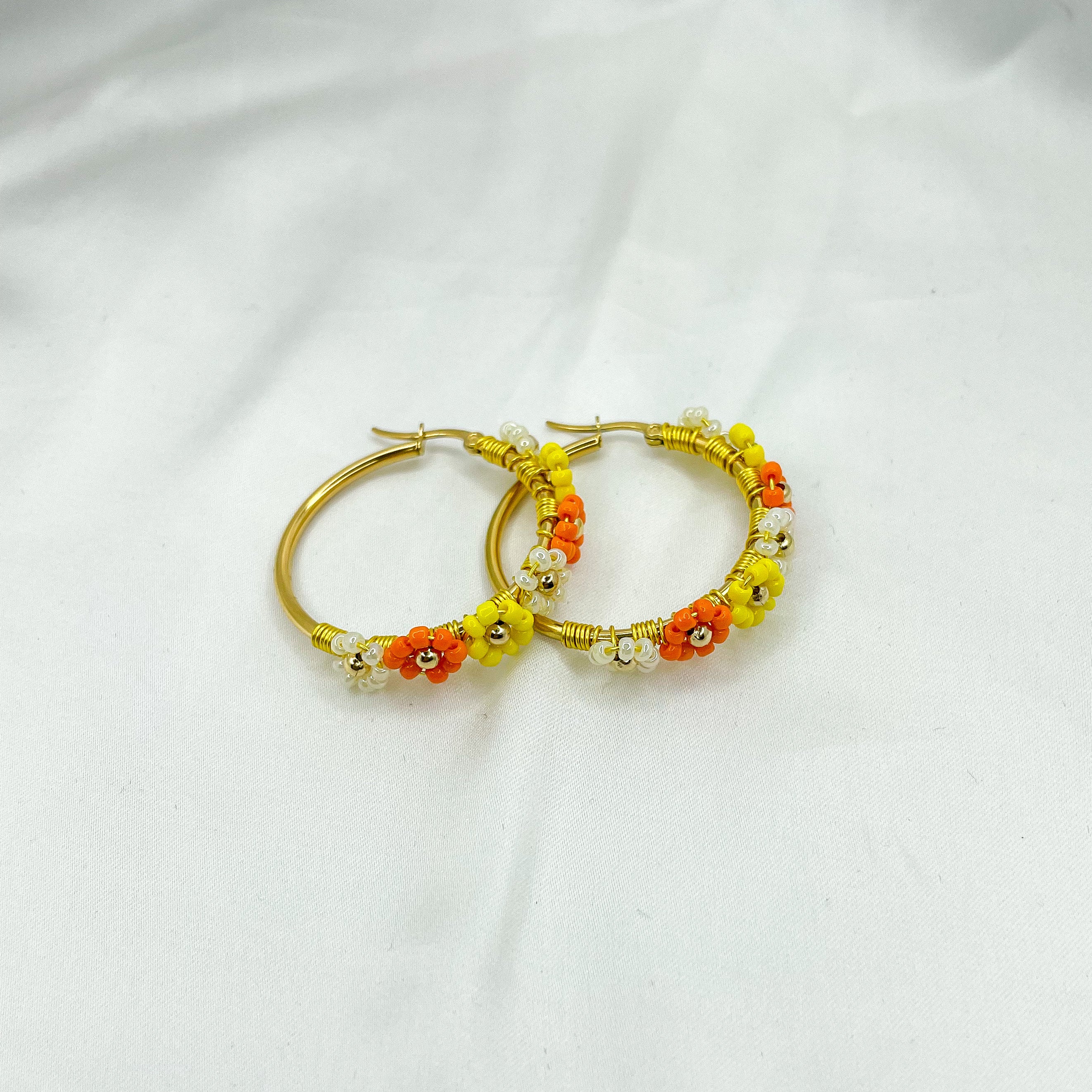 Hoops Flower gold 35mm