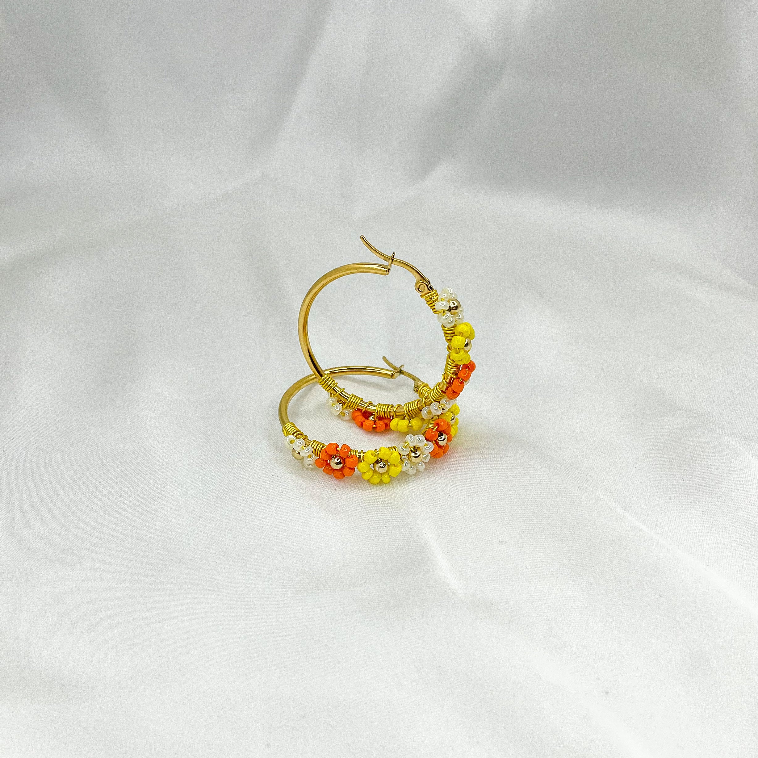 Hoops Flower gold 35mm