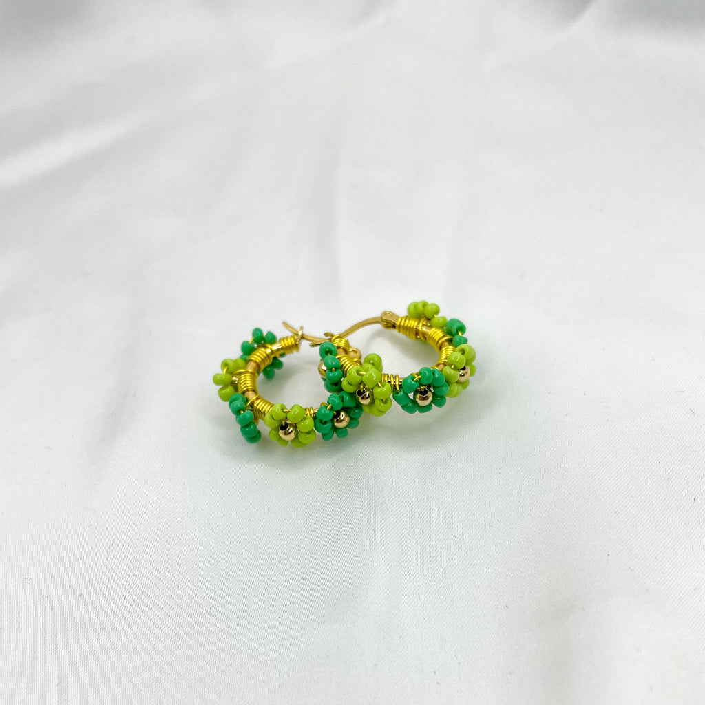 Hoops Flower gold 20mm