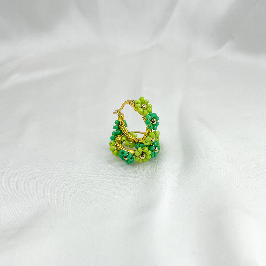 Hoops Flower gold 20mm