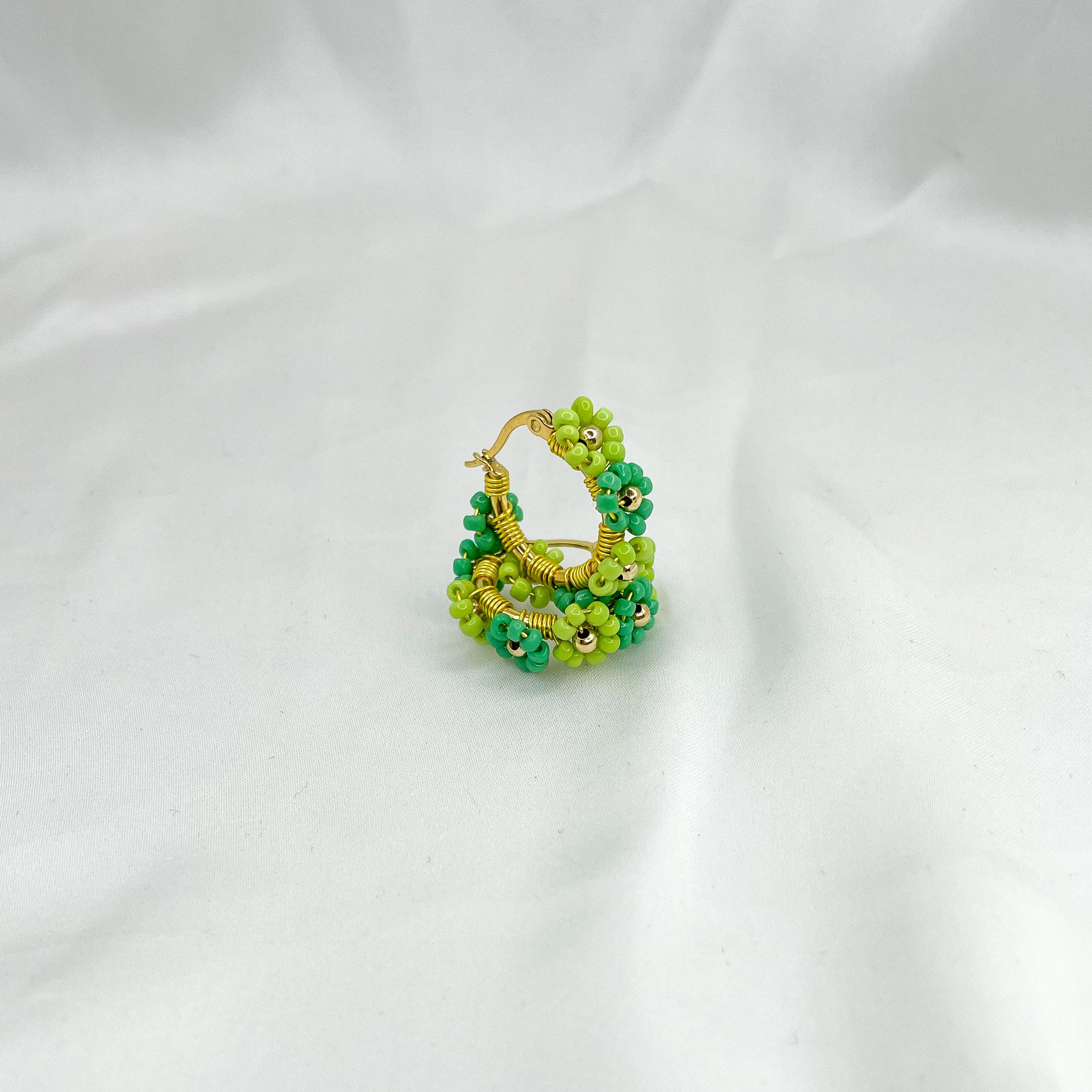 Hoops Flower gold 20mm