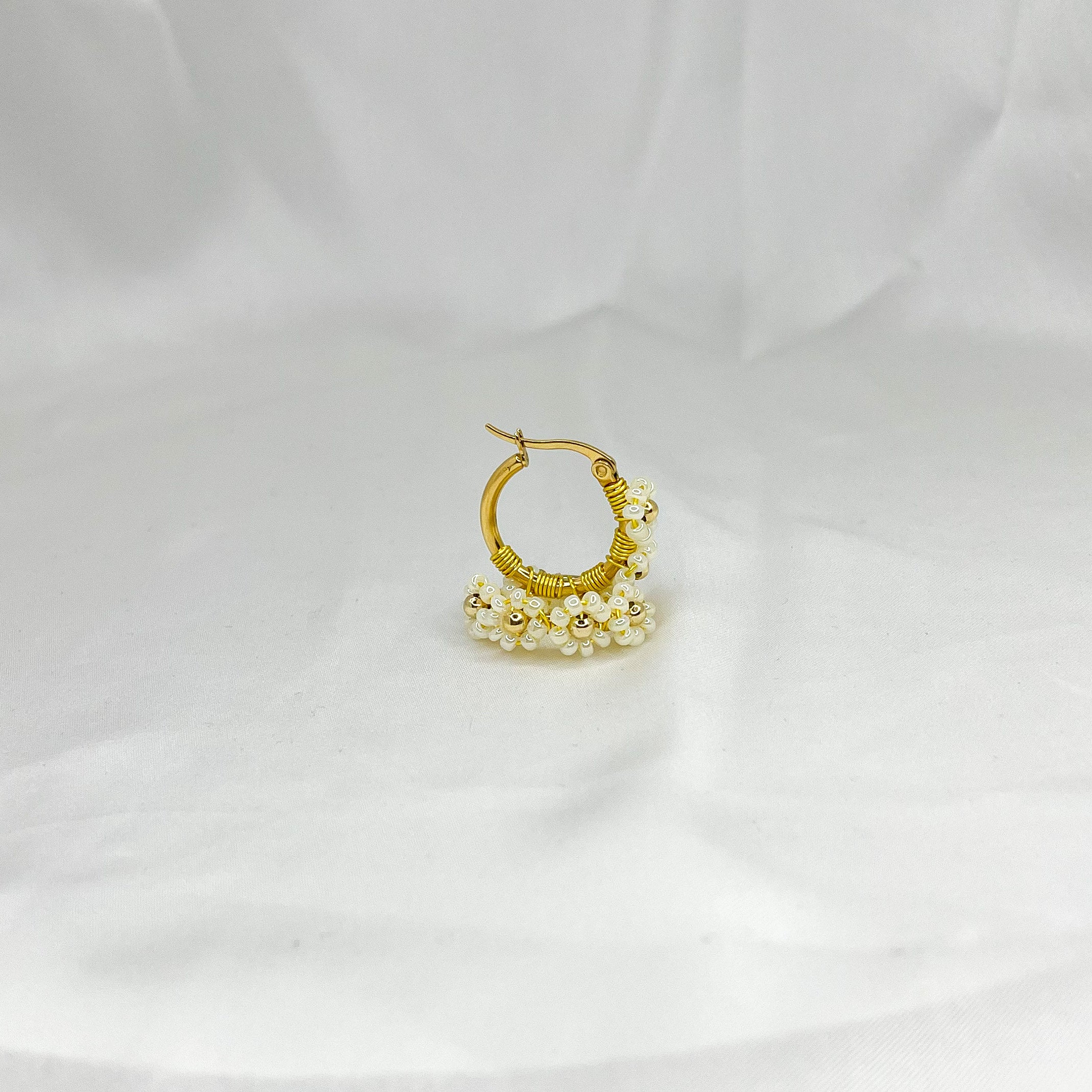 Hoops Flower gold 20mm