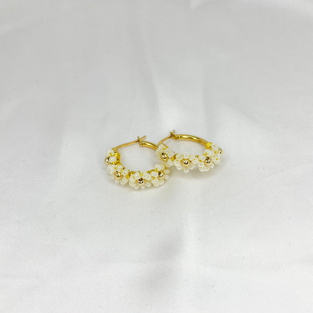 Hoops Flower gold 20mm