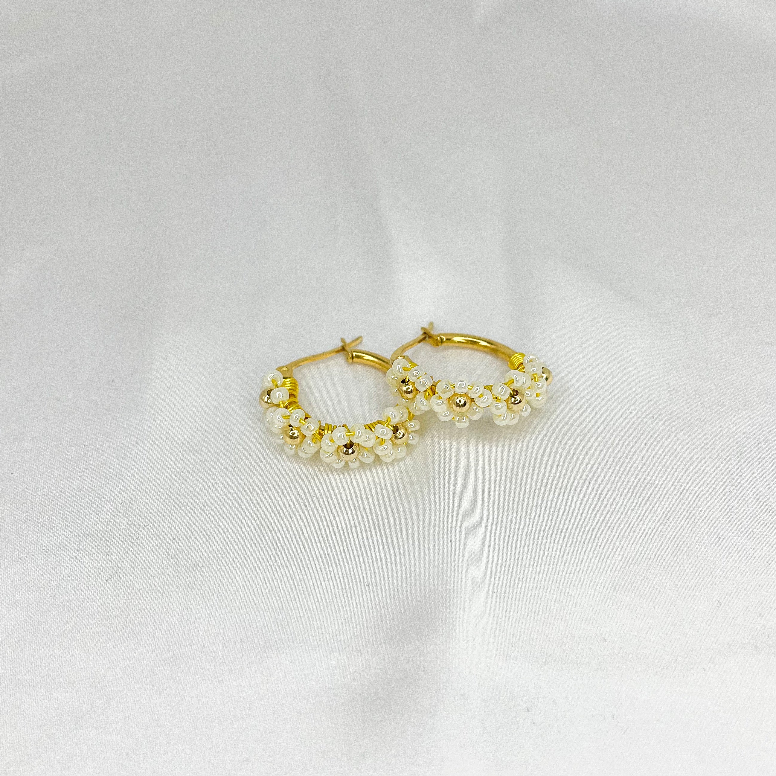 Hoops Flower gold 20mm