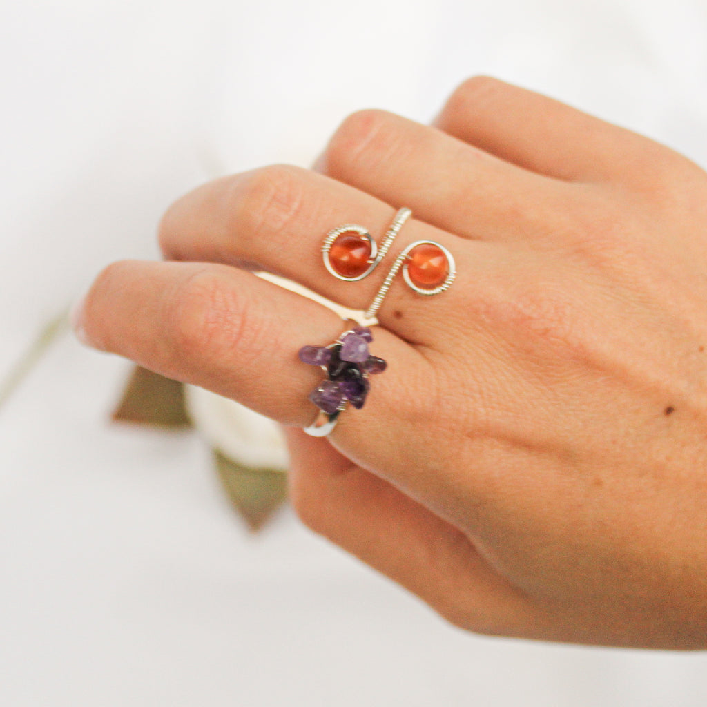 Anello pepite di pietre