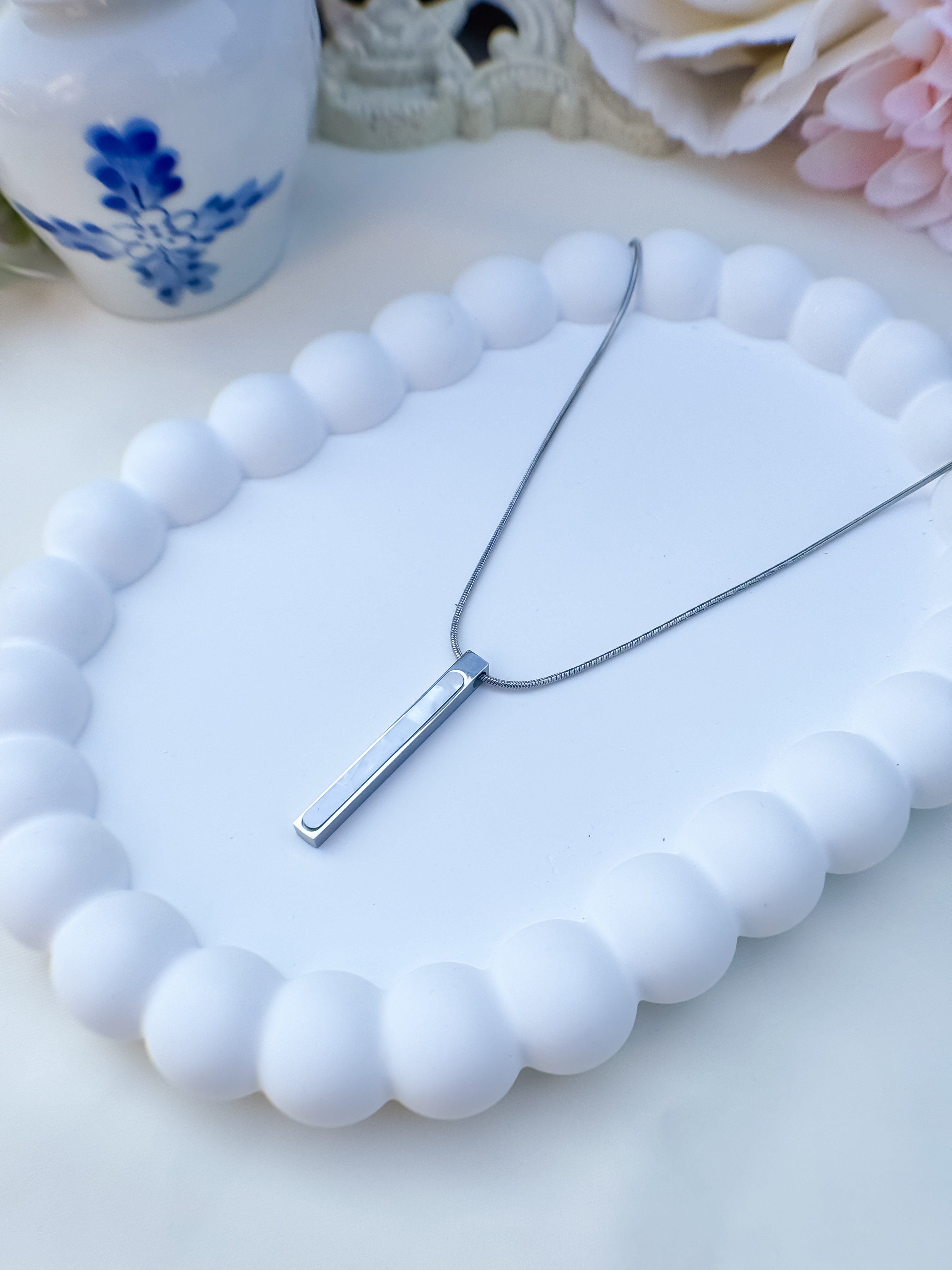 Collana Perlata Silver