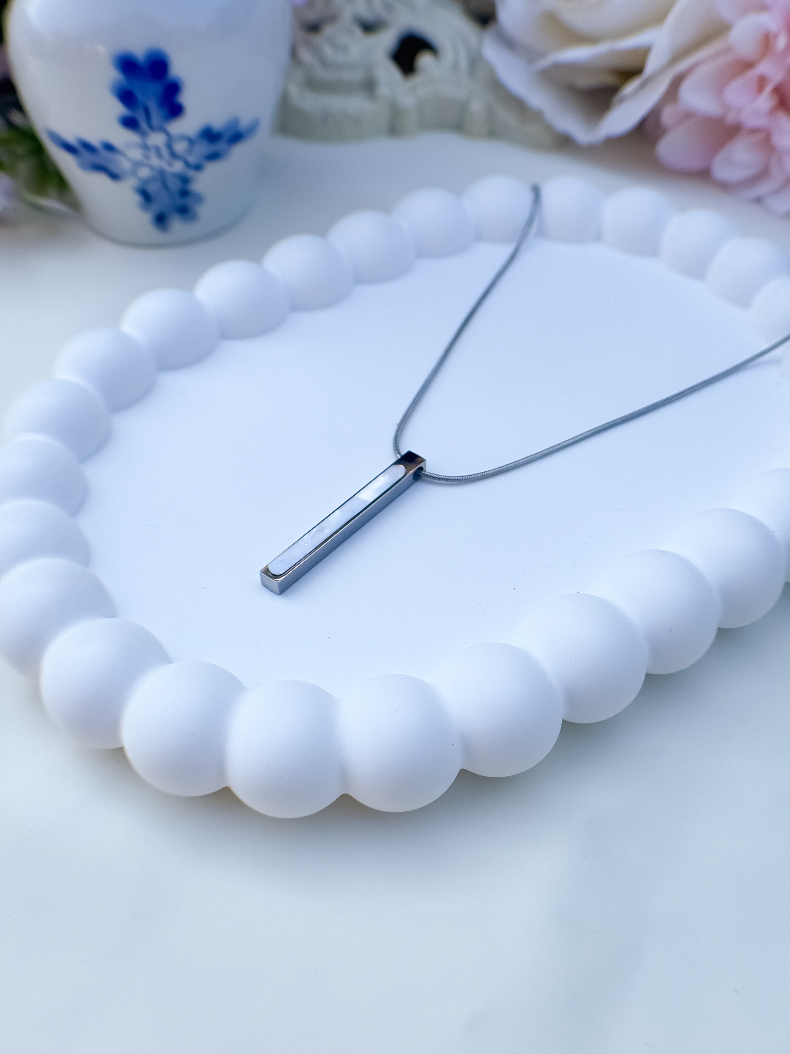 Collana Perlata Silver