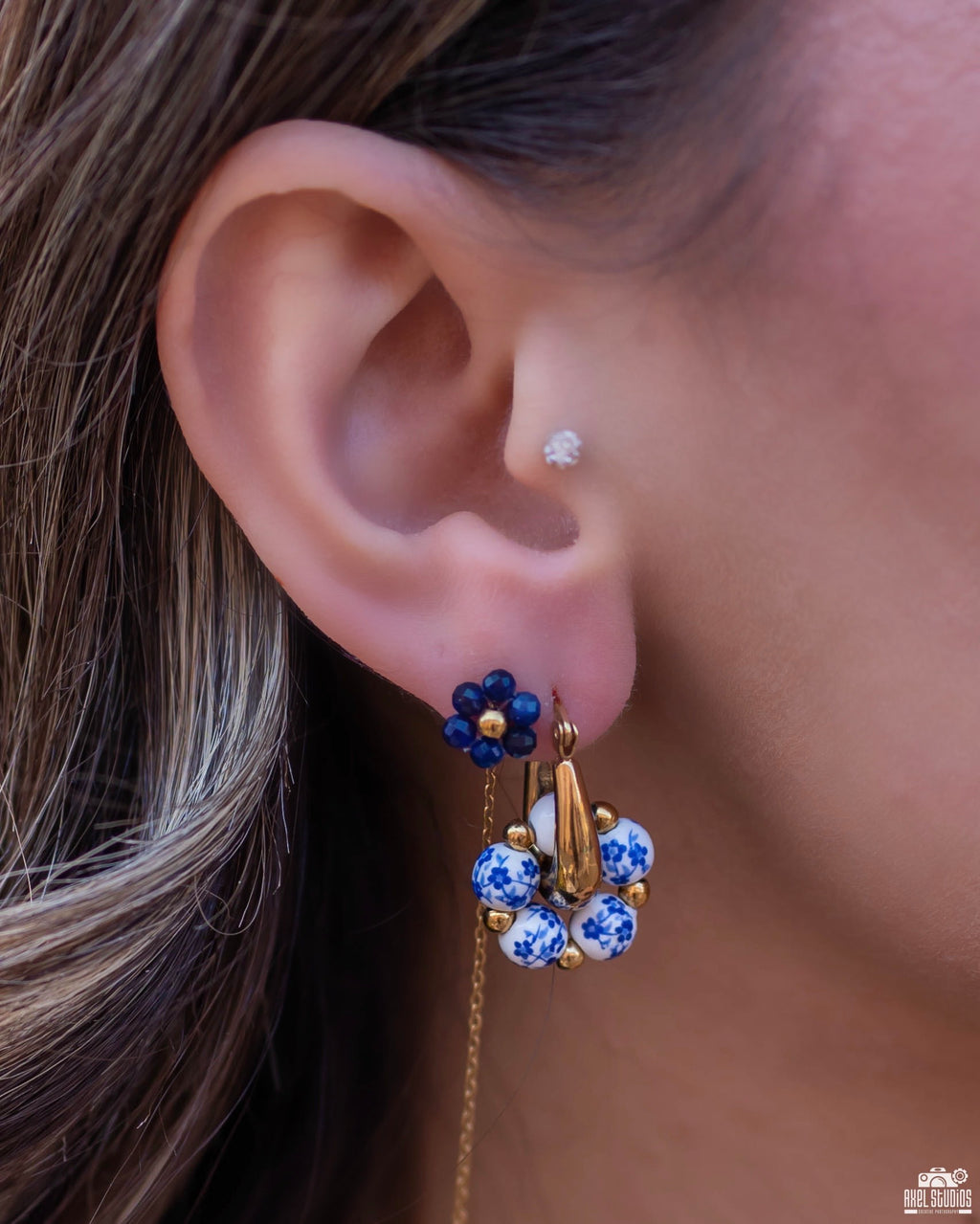 Orecchino Sakura Gold