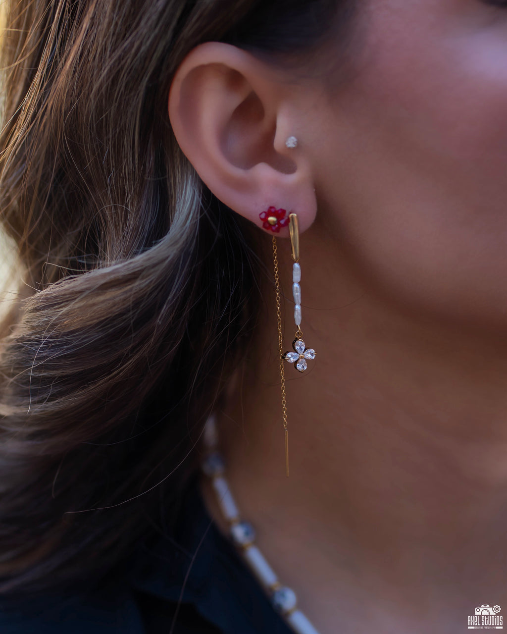 Orecchino Fiore Gold