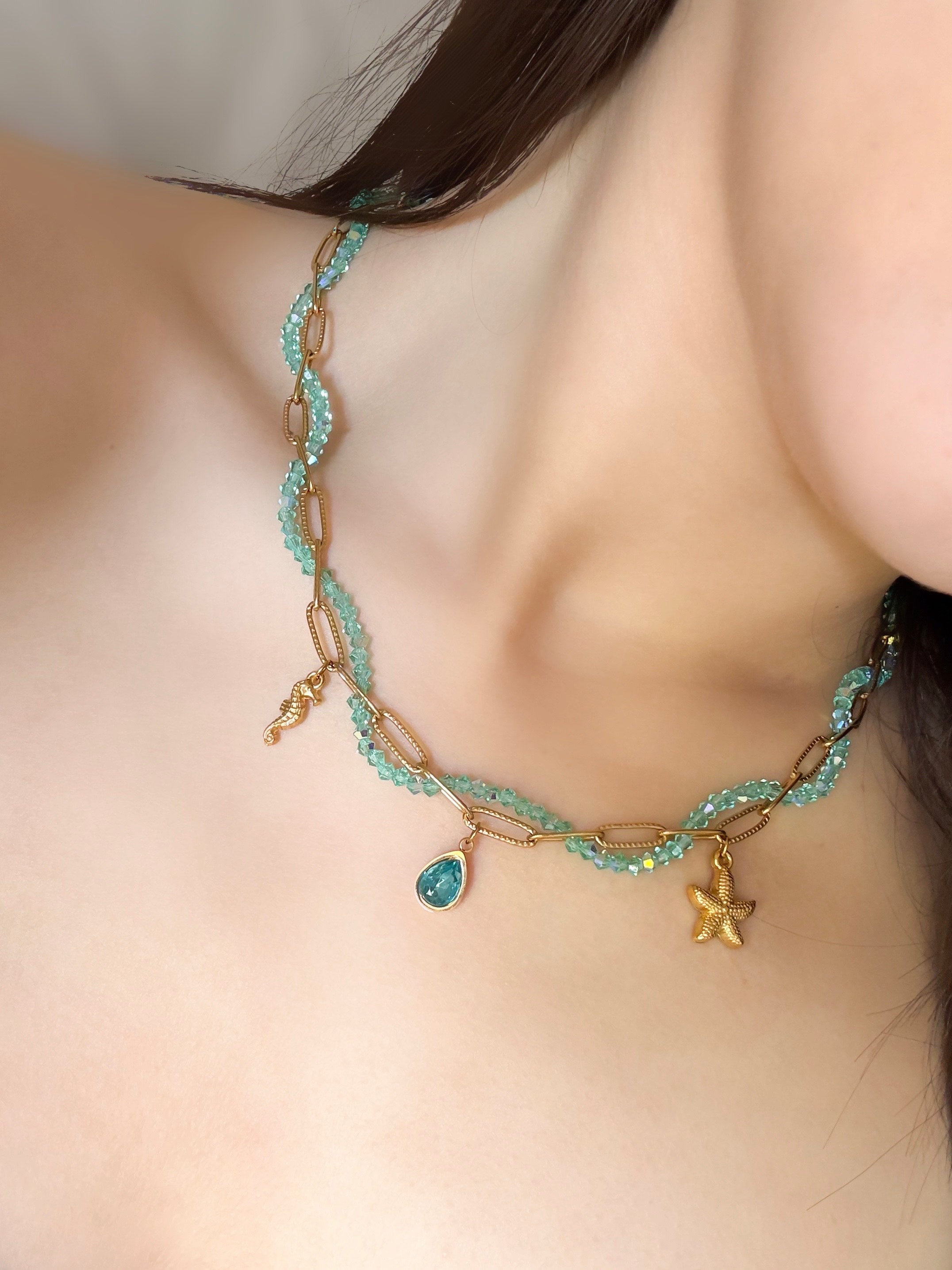 Collana Corallo gold