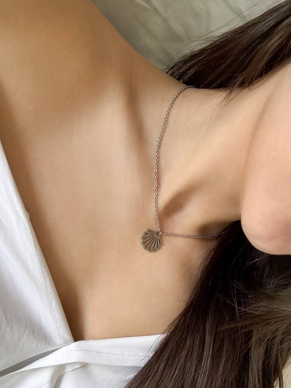 Silver Shell Necklace