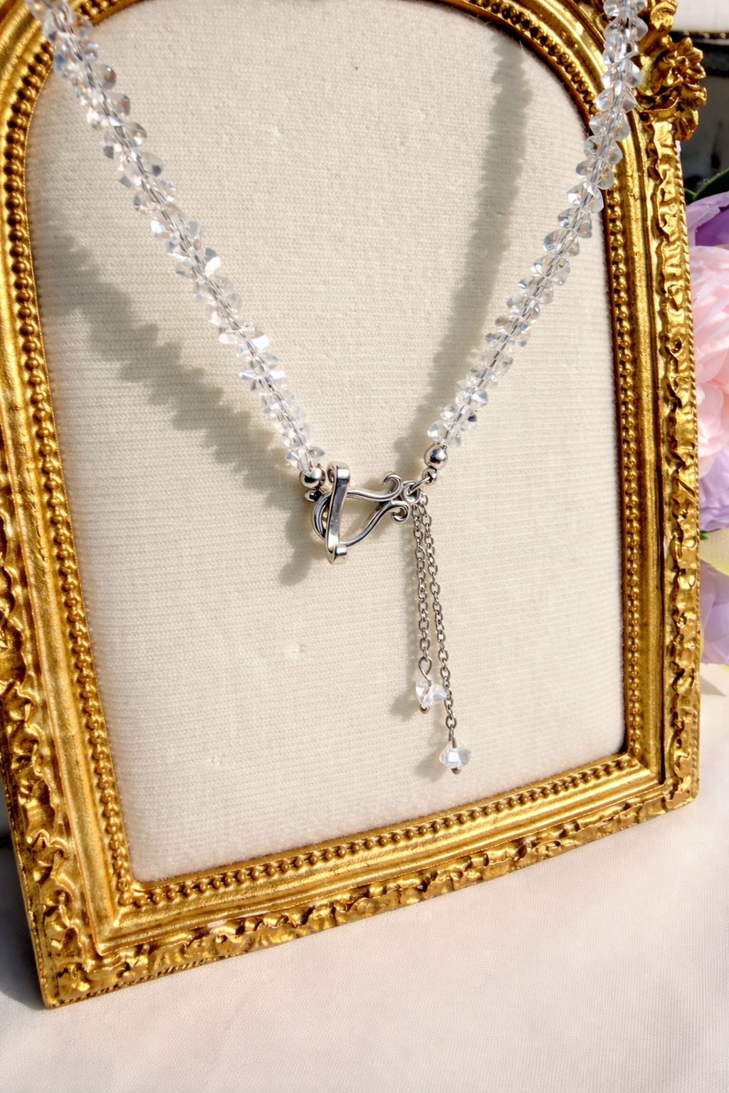 Collana Cristalli Silver