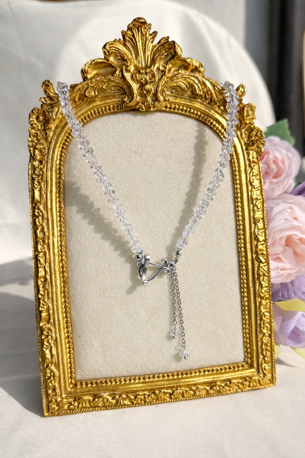 Collana Cristalli Silver