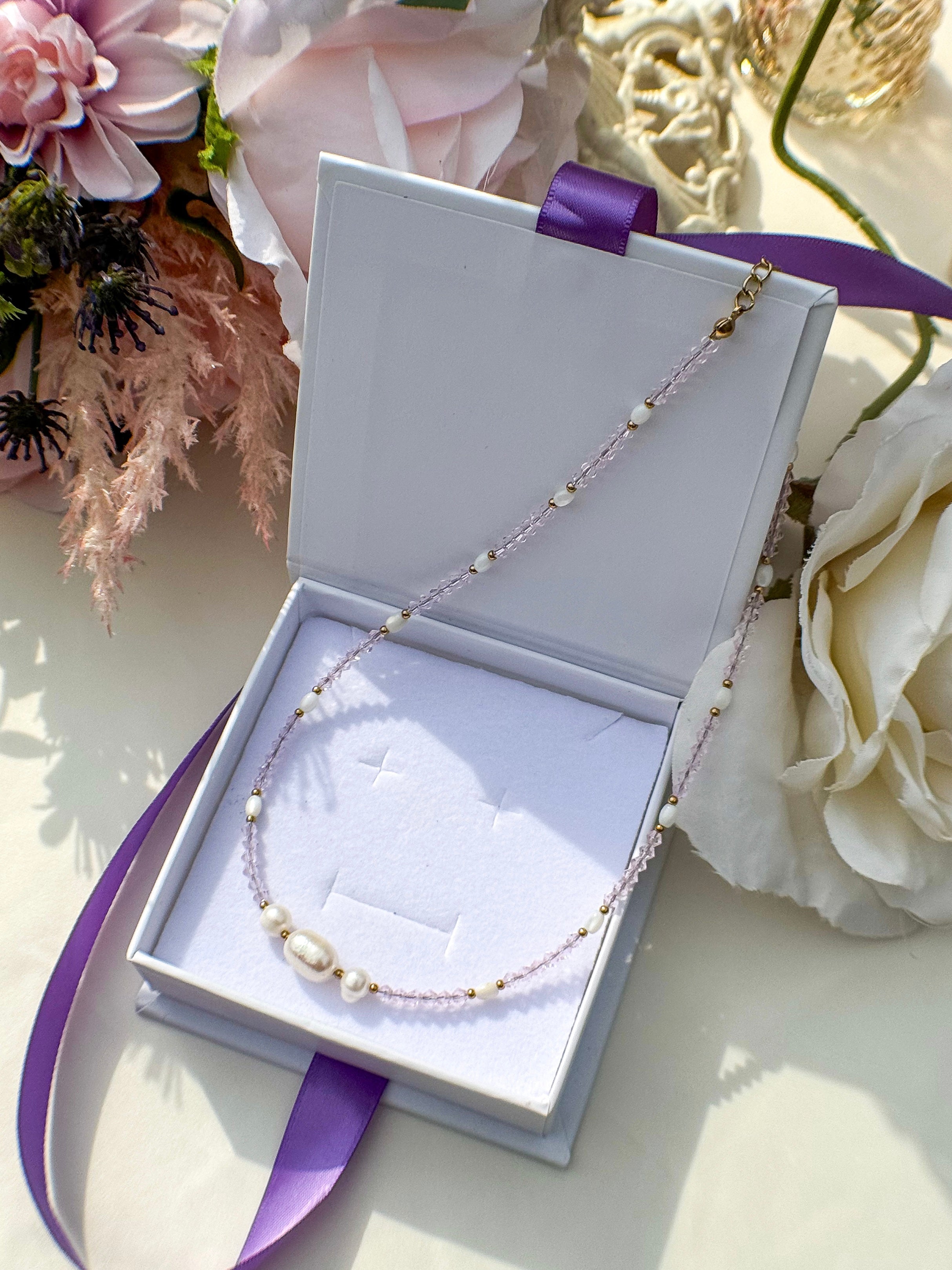 Collana Cristalli Gold