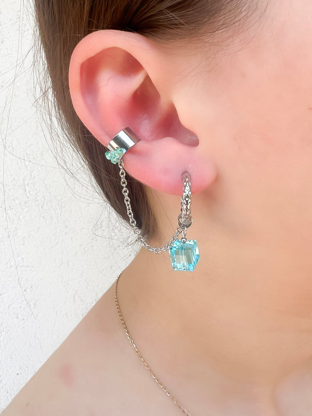 Orecchino Marea silver