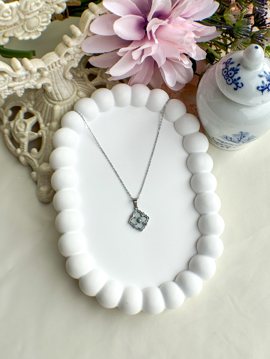 Collana Fiore Silver