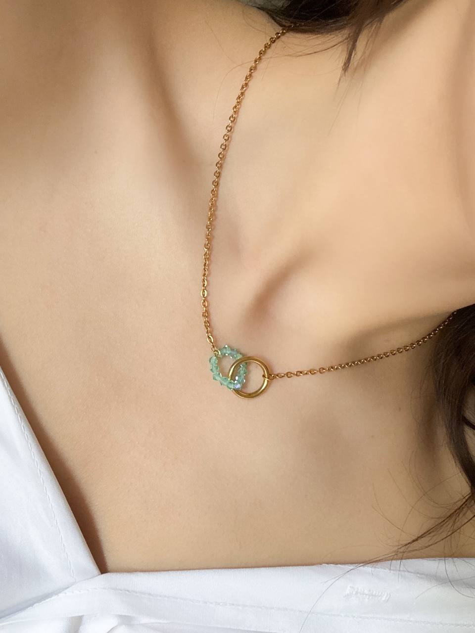 Collana Onde Gemelle gold