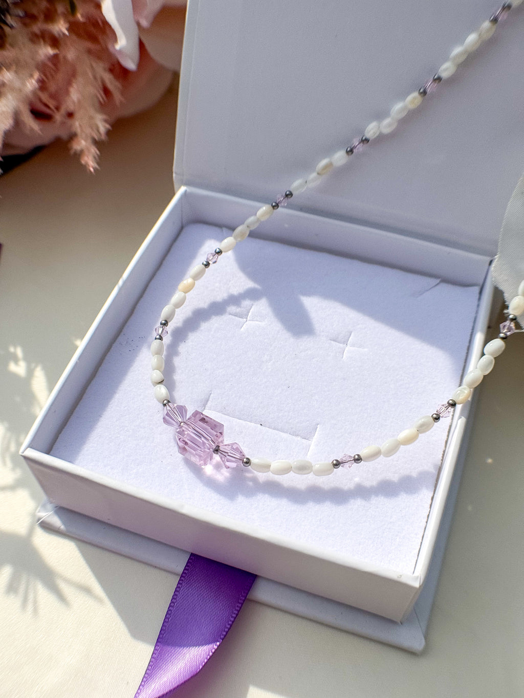 Silver Pearl Necklace