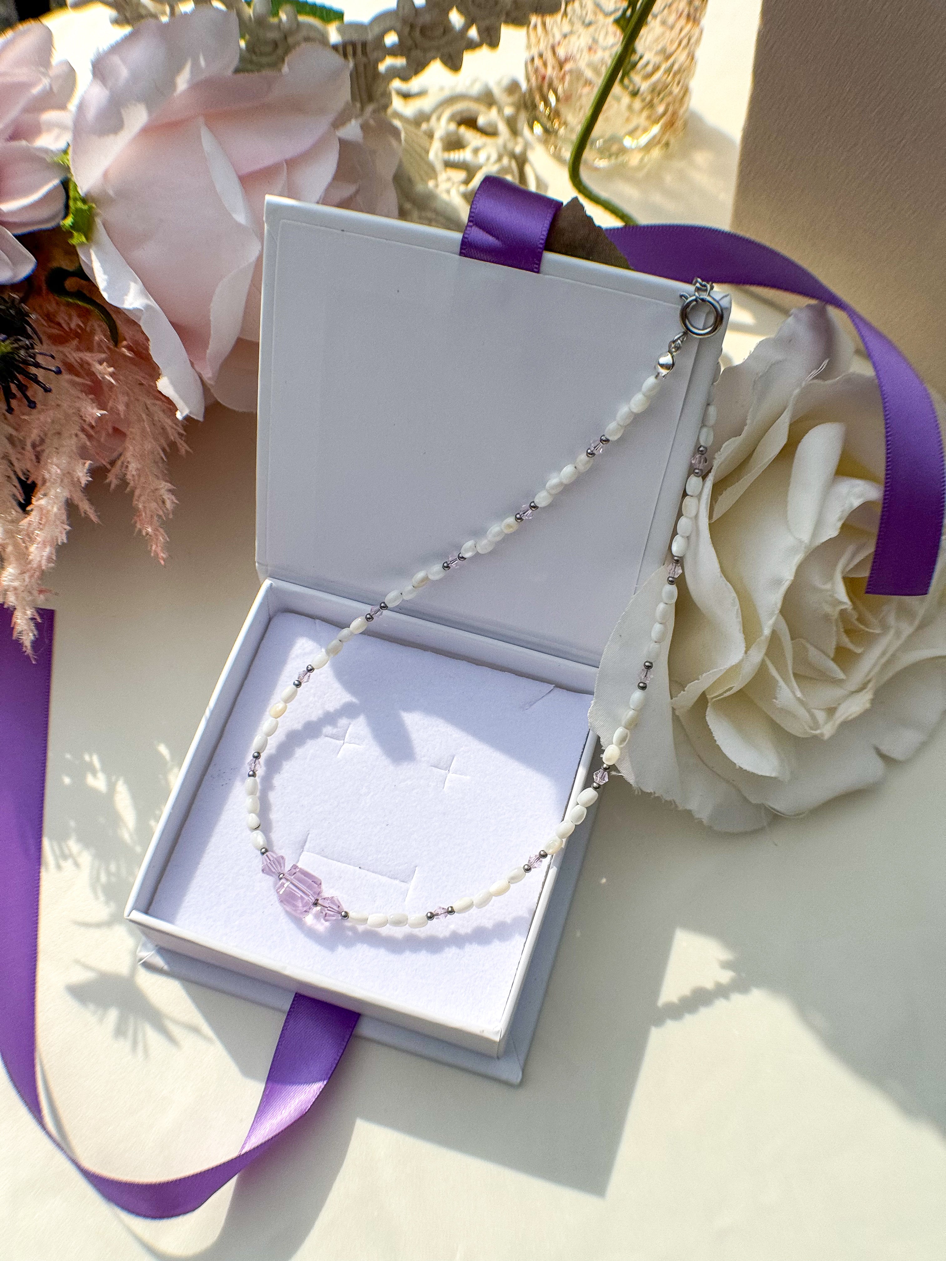 Silver Pearl Necklace