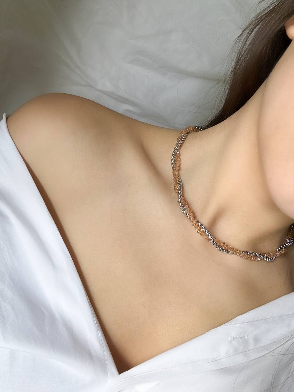 Girocollo Onde silver