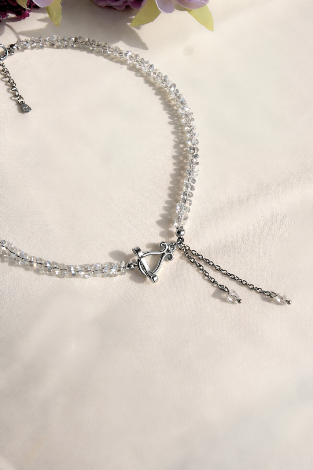 Collana Cristalli Silver