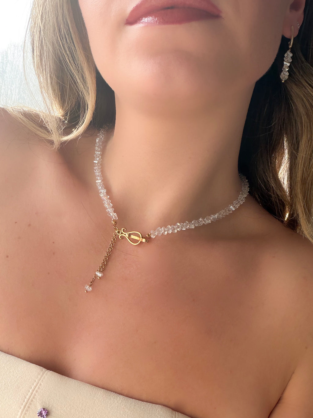 Collana Cristalli Gold