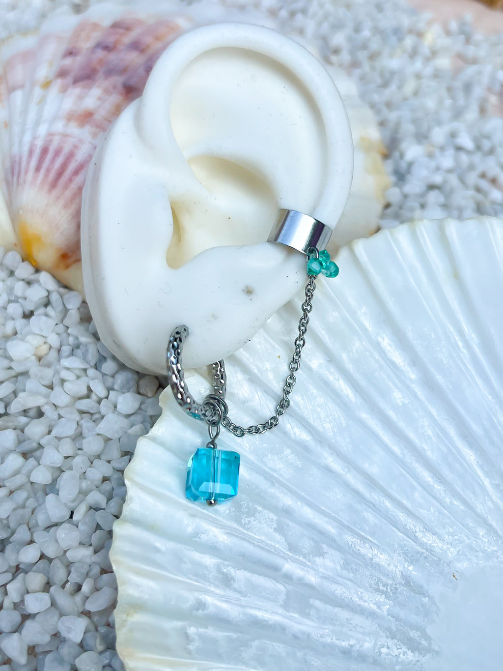 Orecchino Marea silver