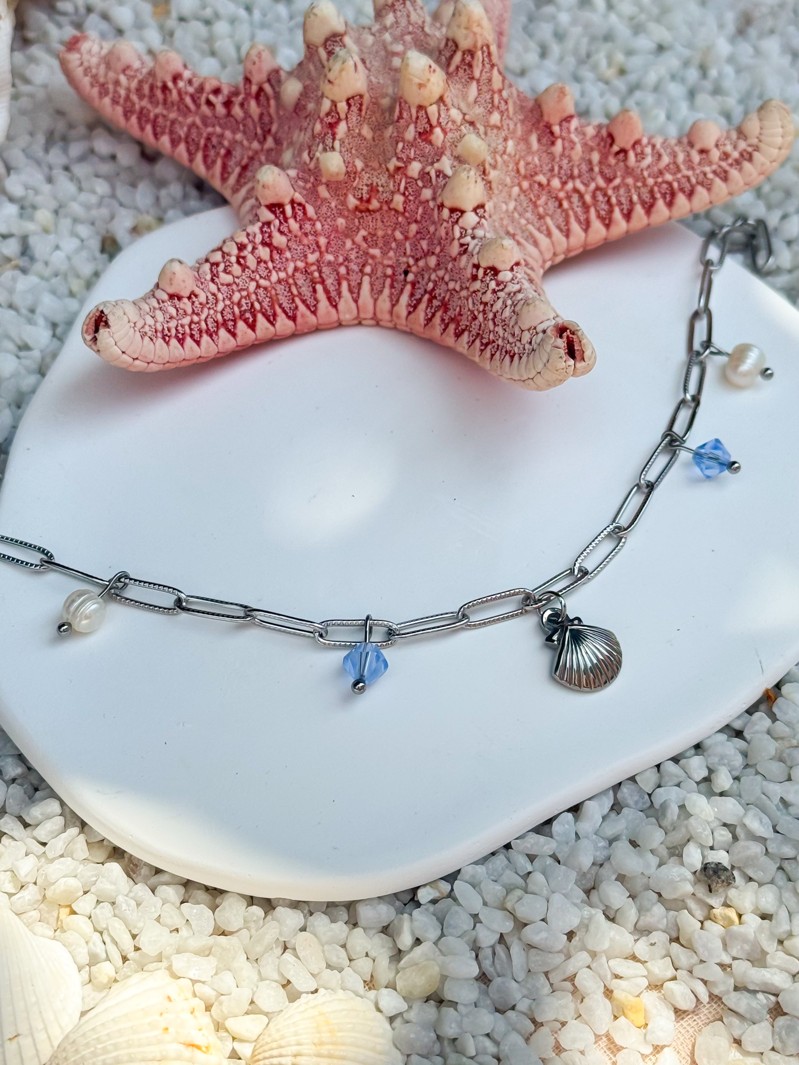 Cavigliera Conchiglia silver