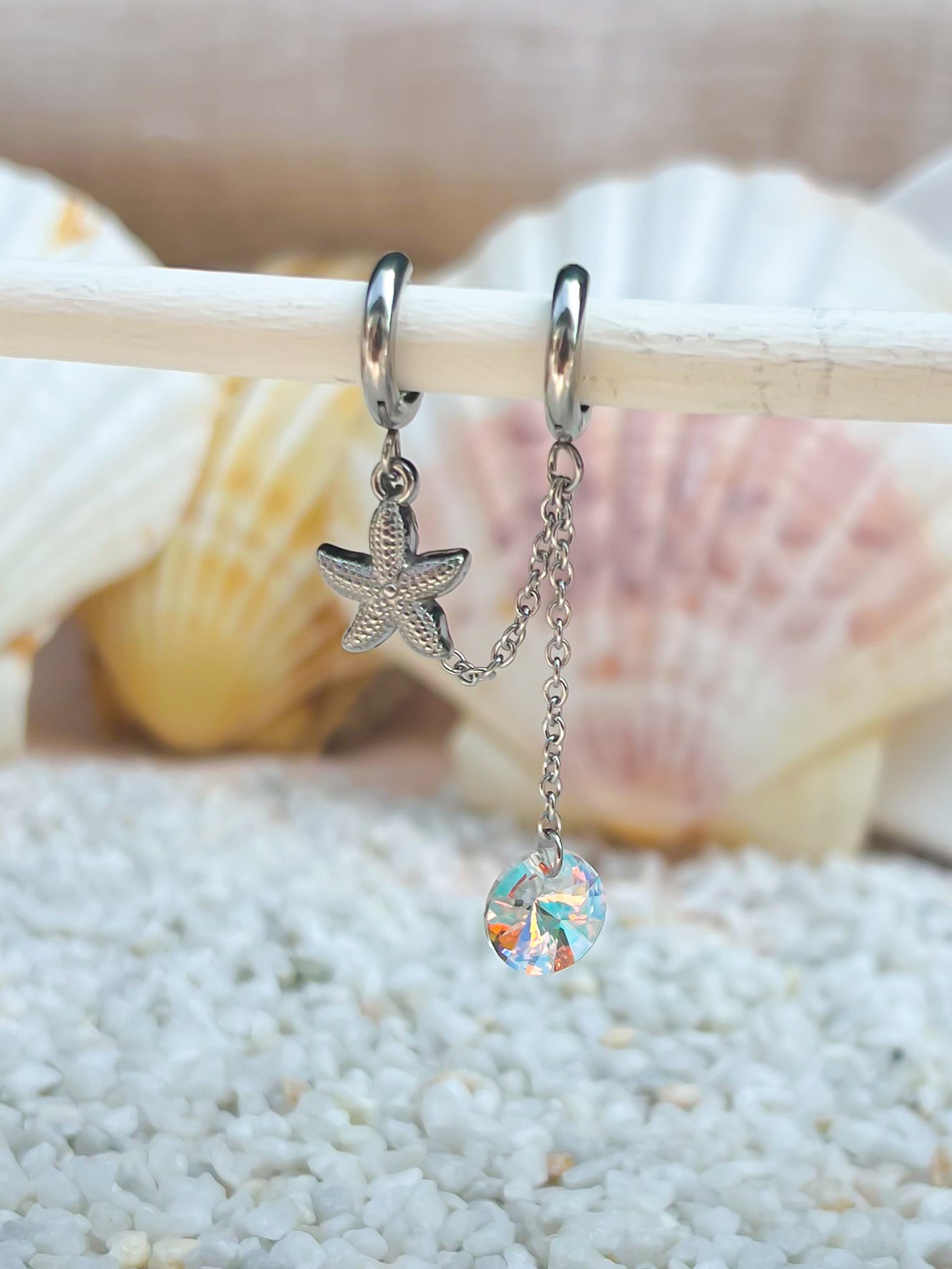 Orecchini Stella Luce silver