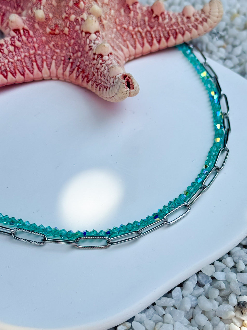 Cavigliera Corallo silver