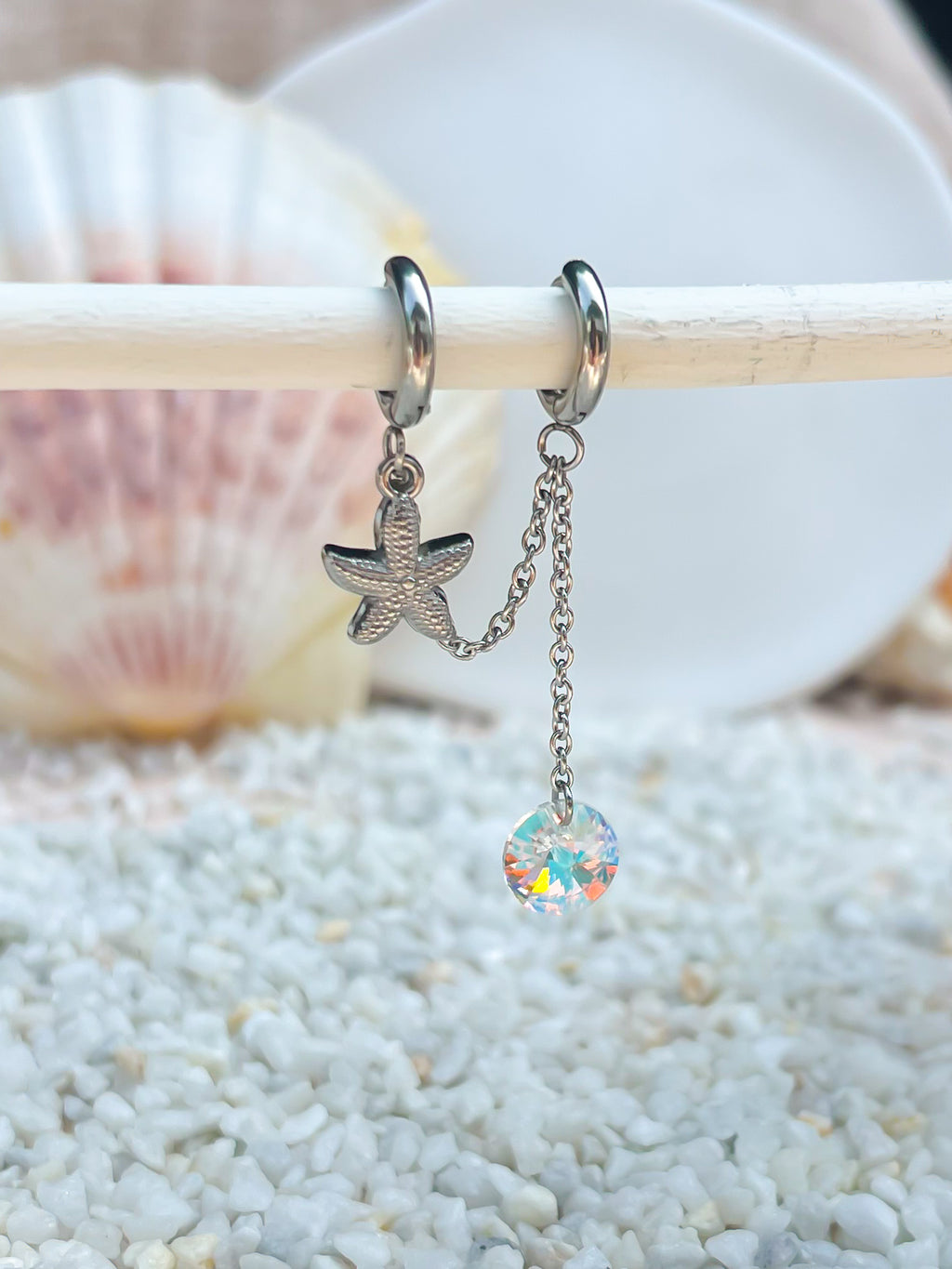 Orecchini Stella Luce silver