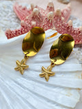 Gold Starfish Earring